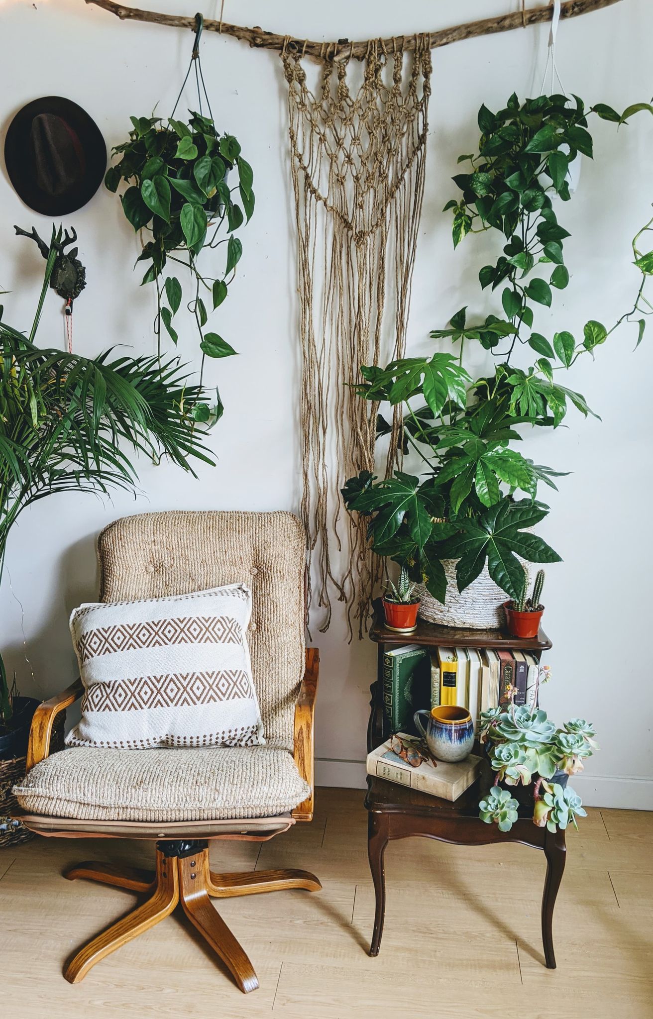 70s recliner office chair tweed funky vintage retro