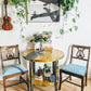 Harp Chair Joanne Newsom Velvet Blue Vintage Orchestra 50s  Edit alt text