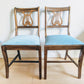 Harp Chair Joanne Newsom Velvet Blue Vintage Orchestra 50s