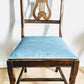Harp Chair Joanne Newsom Velvet Blue Vintage Orchestra 50s  Edit alt text