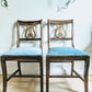 Harp Chair Joanne Newsom Velvet Blue Vintage Orchestra 50s  Edit alt text