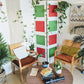 Room Divider 3D Vintage Retro 60s Green Red  Edit alt text