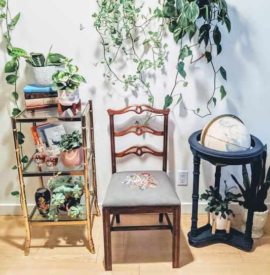 This Ain't Your Momma's Cross Stitch Chair