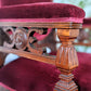 Ruby Red Velvet Solid Wood Vintage Royal Throne Chair Victoria BC Canada Second Hand Thrift Used