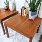 Yes these are actually teakwood tables!