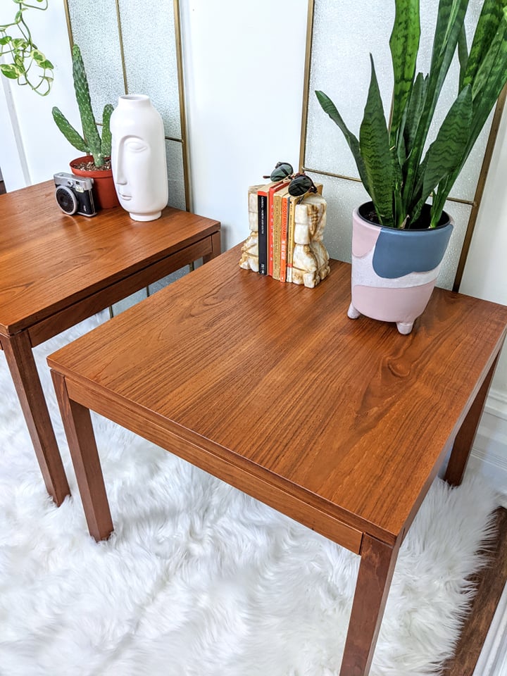 Yes these are actually teakwood tables!