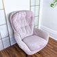 midcentury modern egg chair 60's upholstered salmon pink swivel chair retro vintage funky