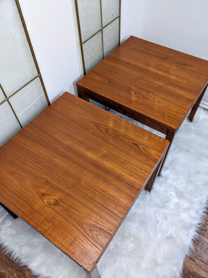 Yes these are actually teakwood tables!