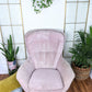midcentury modern egg chair 60's upholstered salmon pink swivel chair retro vintage funky