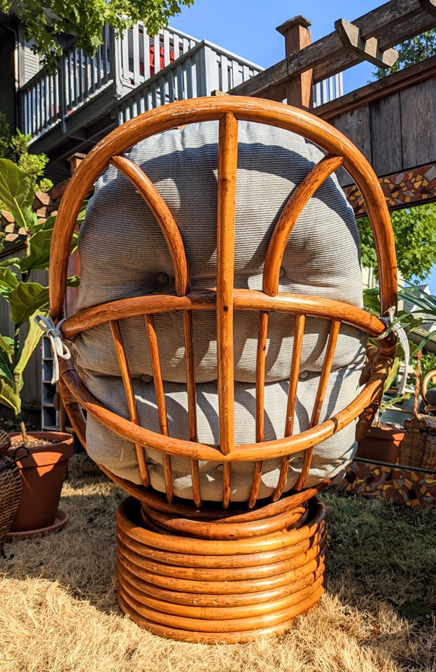 The Rattan Swivel Chair