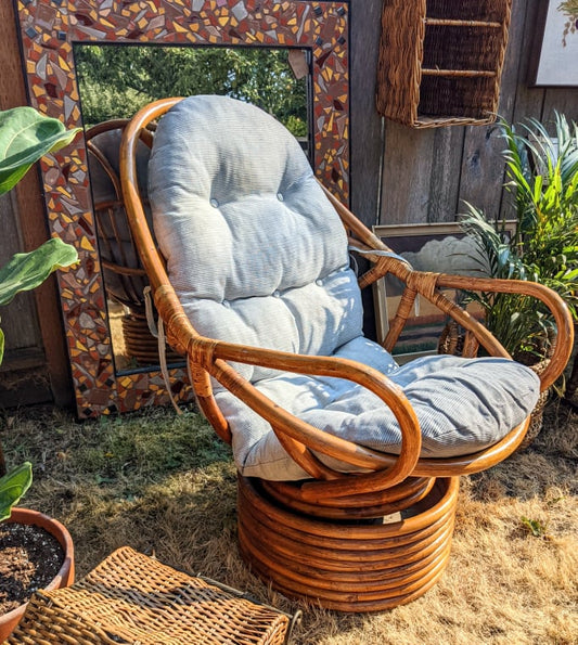 The Rattan Swivel Chair