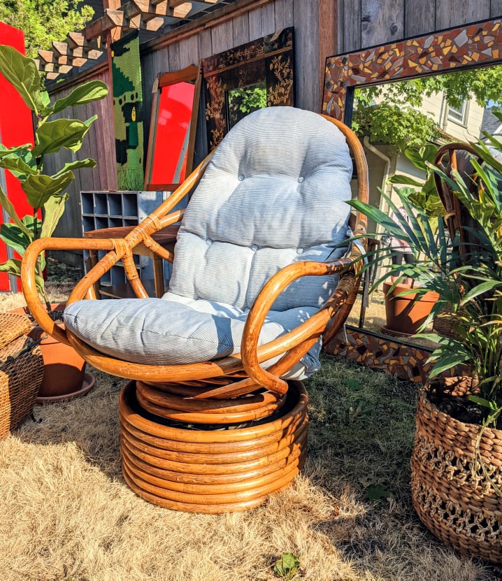 The Rattan Swivel Chair