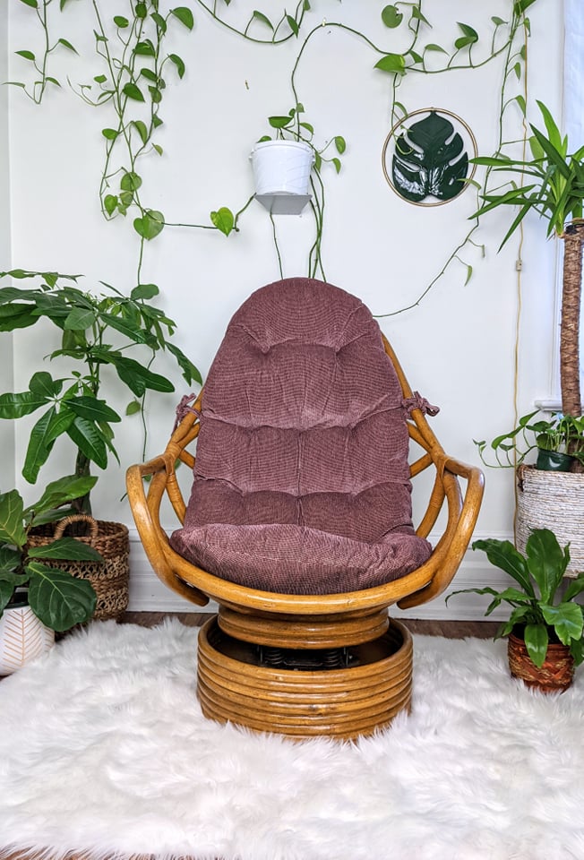 The Bazaar Rattan Swivel Chair