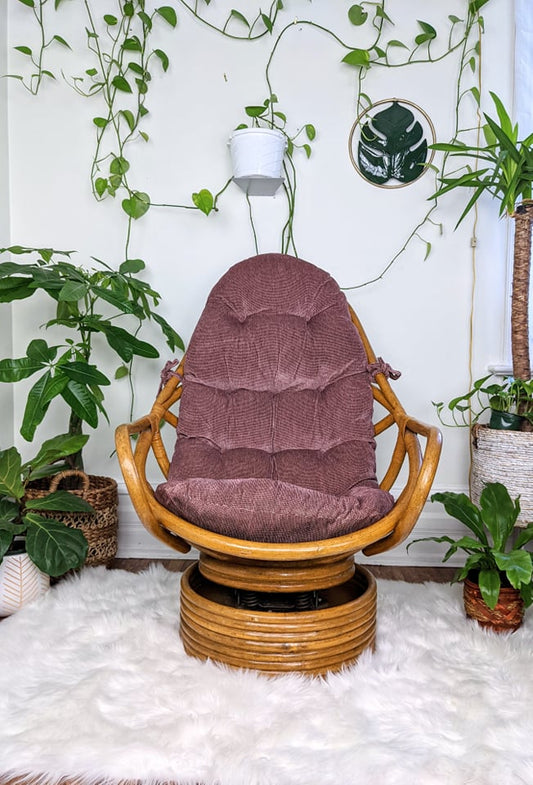 The Bazaar Rattan Swivel Chair