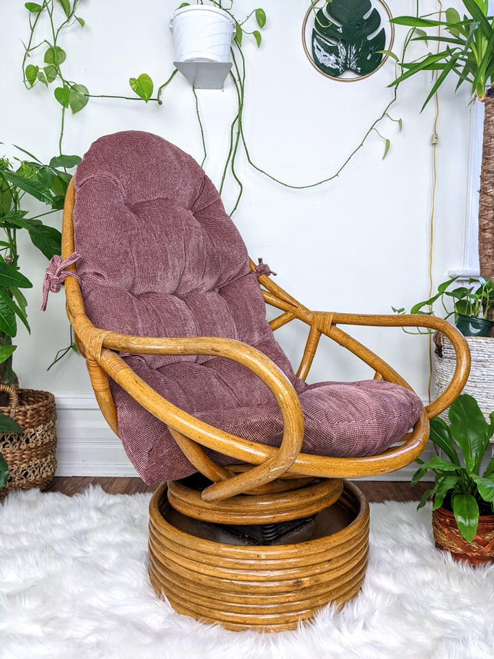 The Bazaar Rattan Swivel Chair