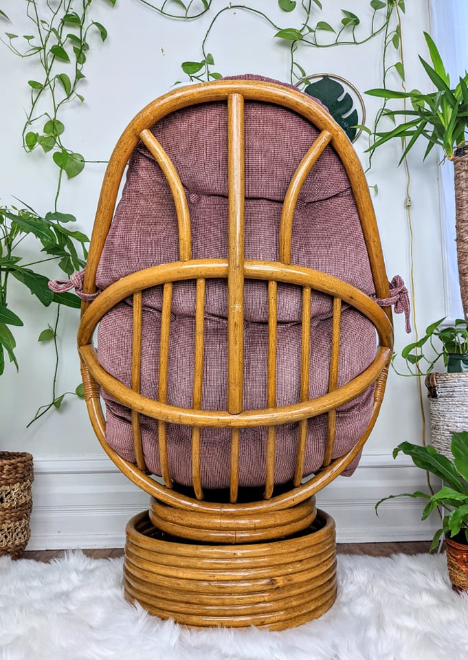 The Bazaar Rattan Swivel Chair