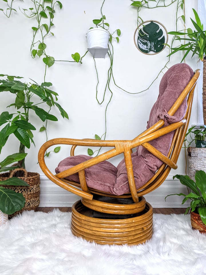 The Bazaar Rattan Swivel Chair