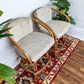 The Silver Sands Rattan Stools