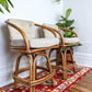 The Silver Sands Rattan Stools