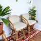 The Silver Sands Rattan Stools