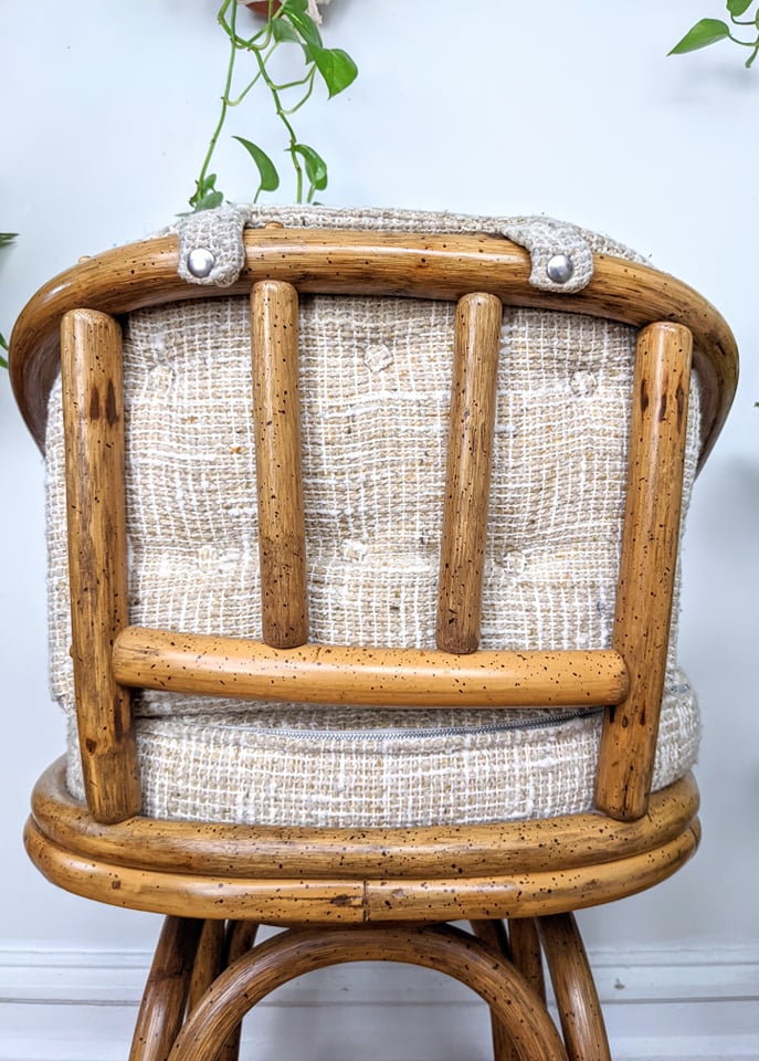 The Silver Sands Rattan Stools