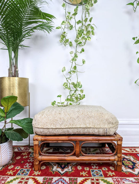 The Rattan Ottoman