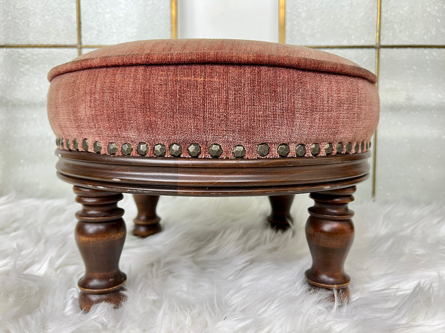The Brandy Rose Footstool
