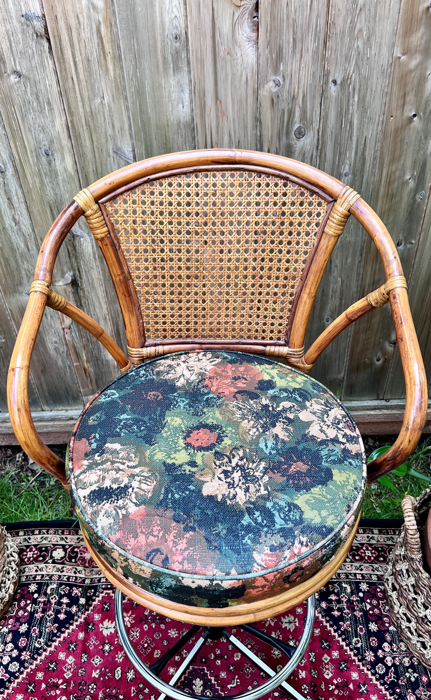 The Carl & Nina Rattan Stools