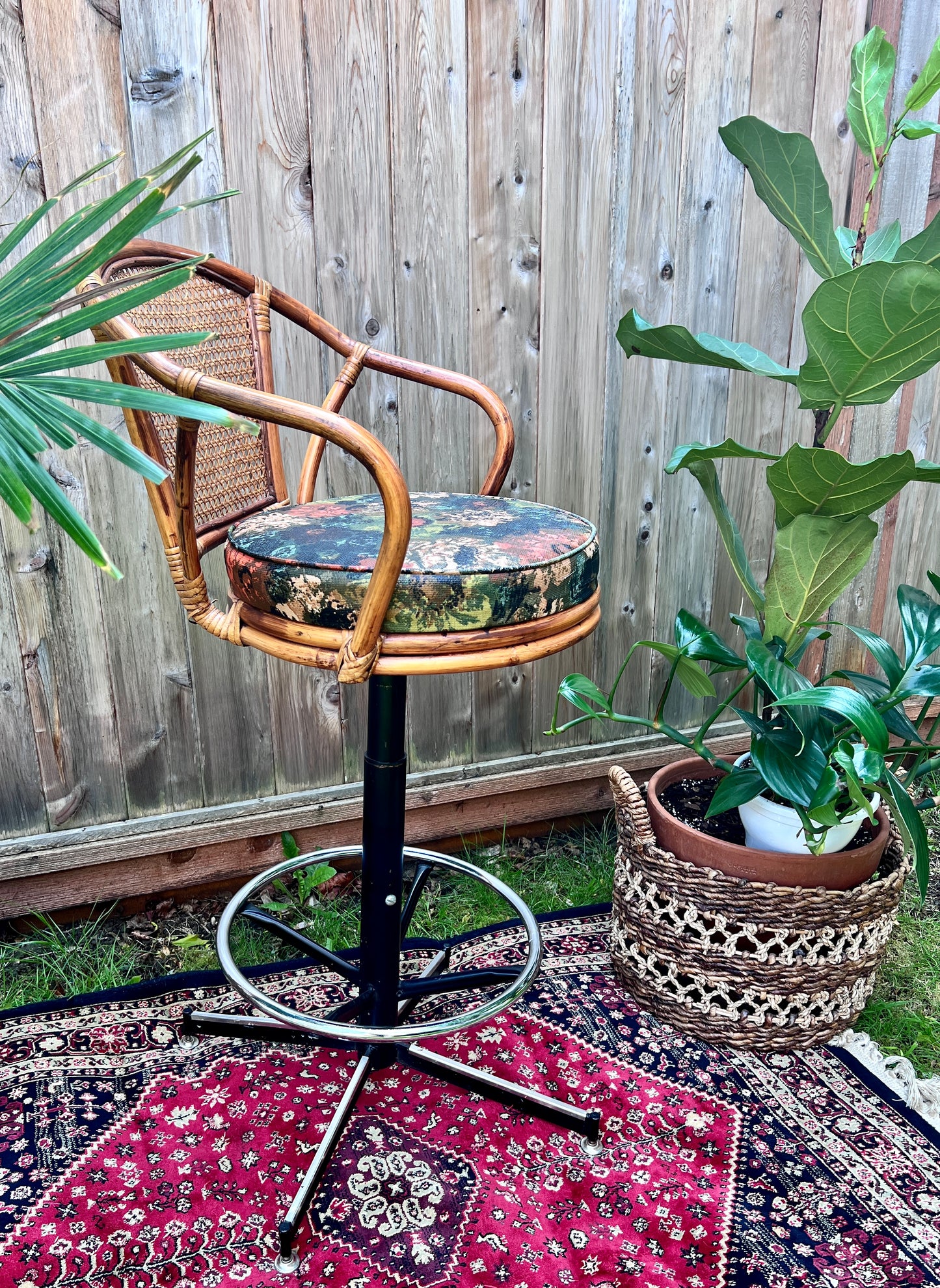 The Carl & Nina Rattan Stools