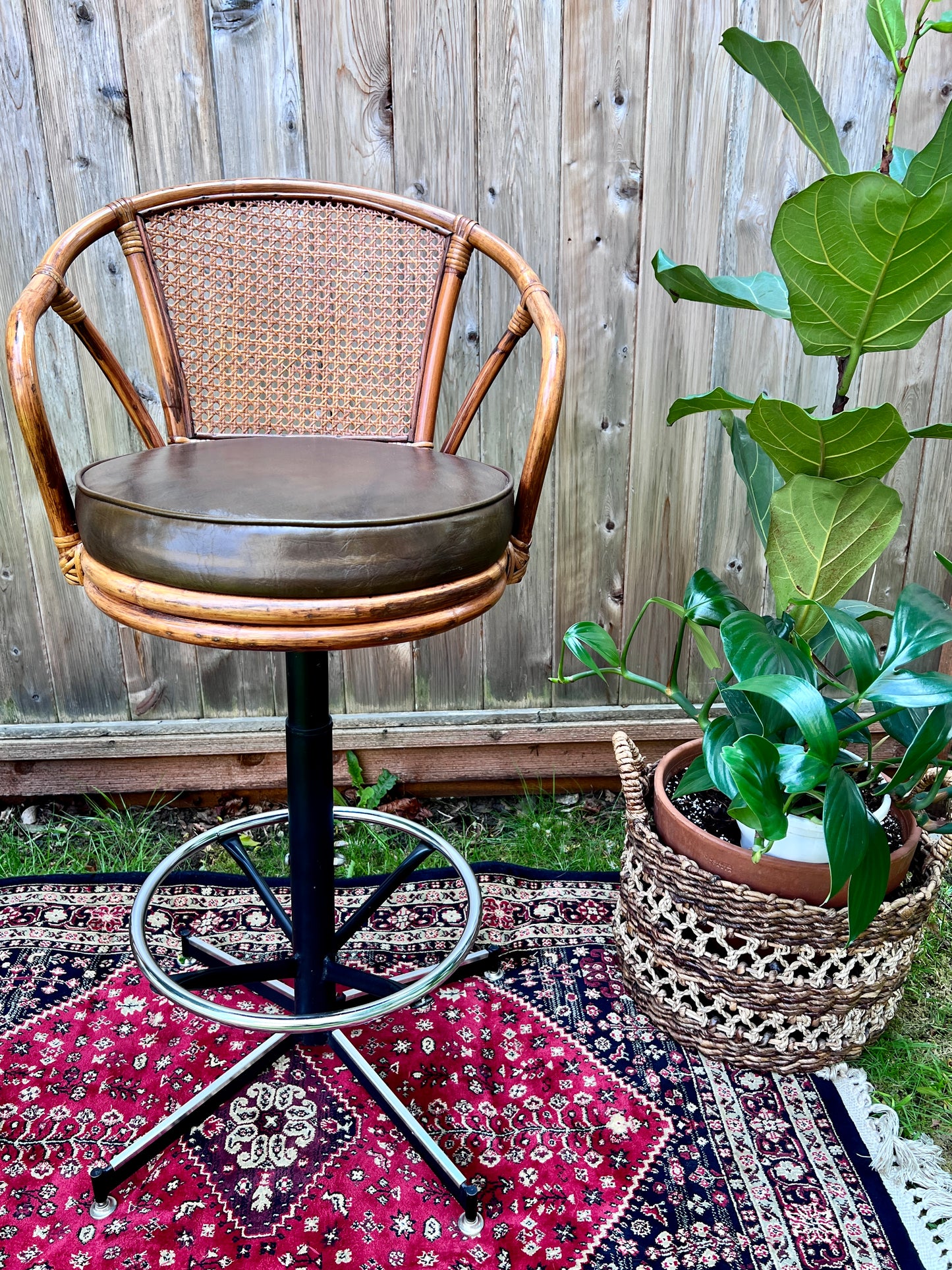 The Carl & Nina Rattan Stools