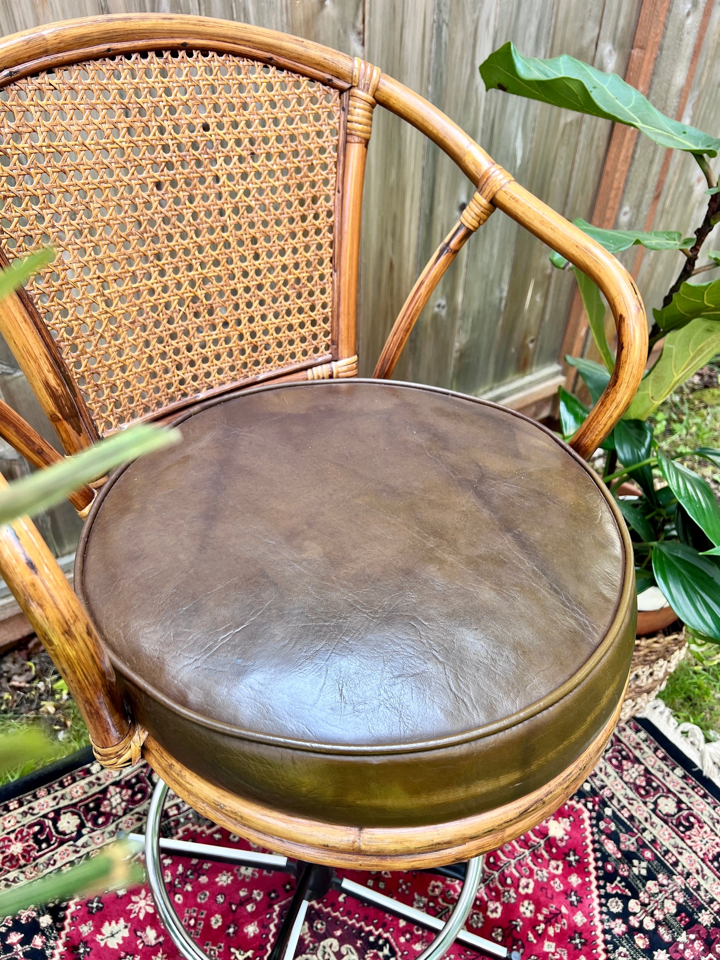 The Carl & Nina Rattan Stools