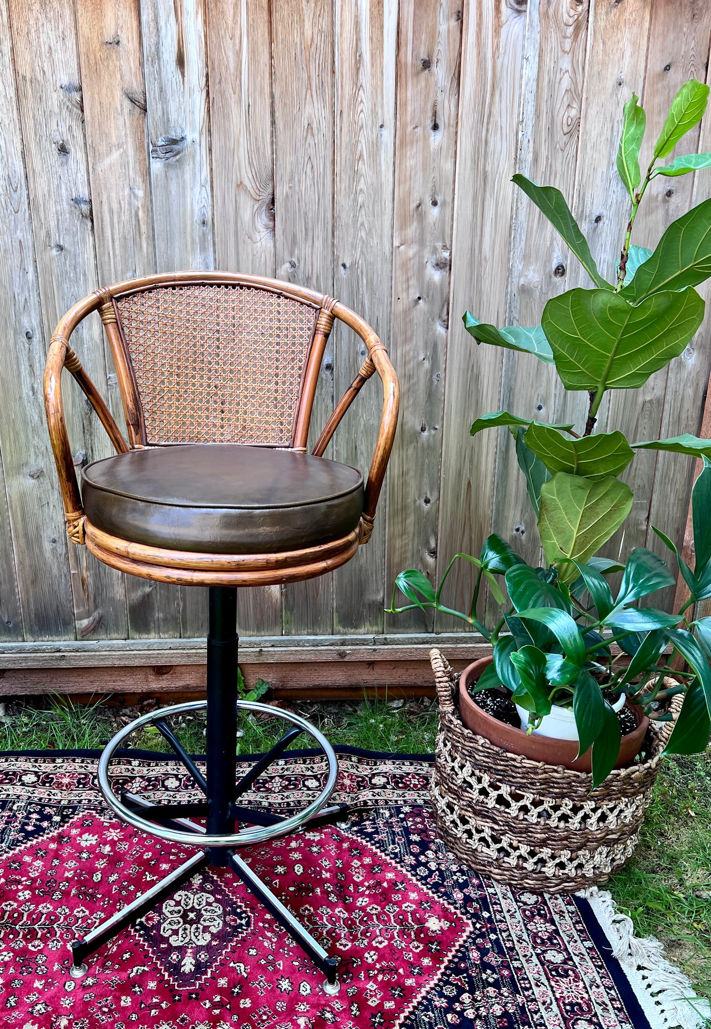 The Carl & Nina Rattan Stools