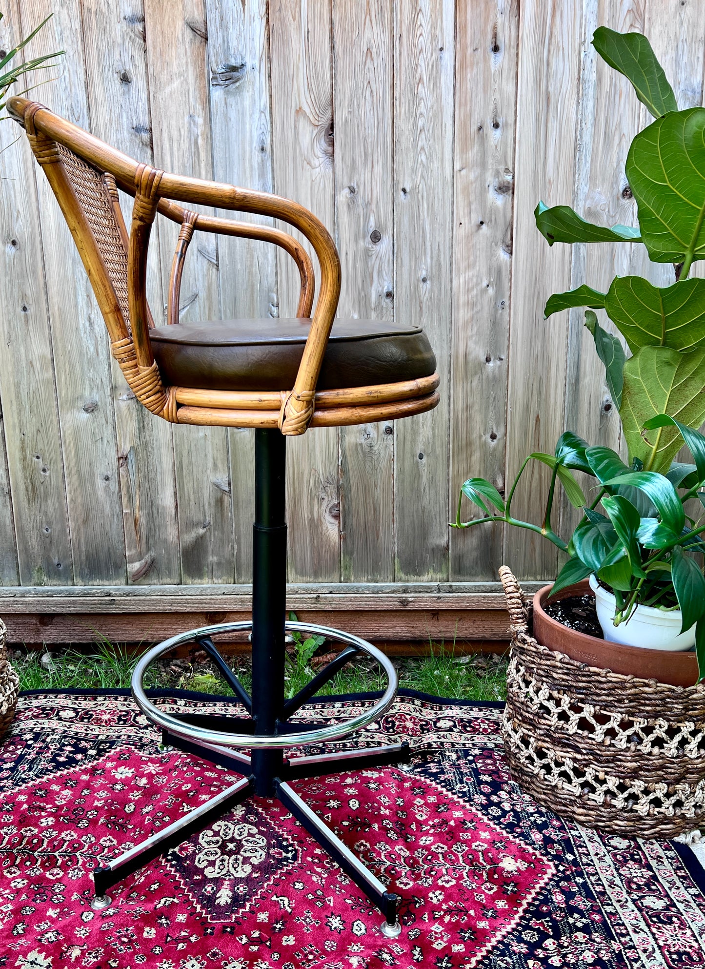 The Carl & Nina Rattan Stools