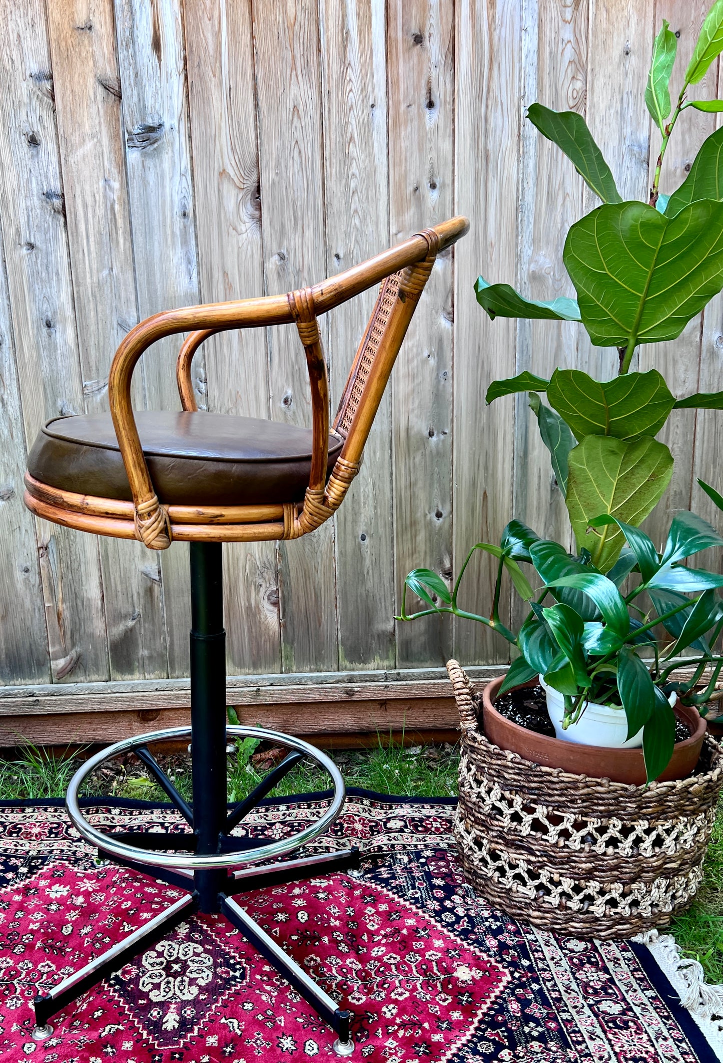 The Carl & Nina Rattan Stools