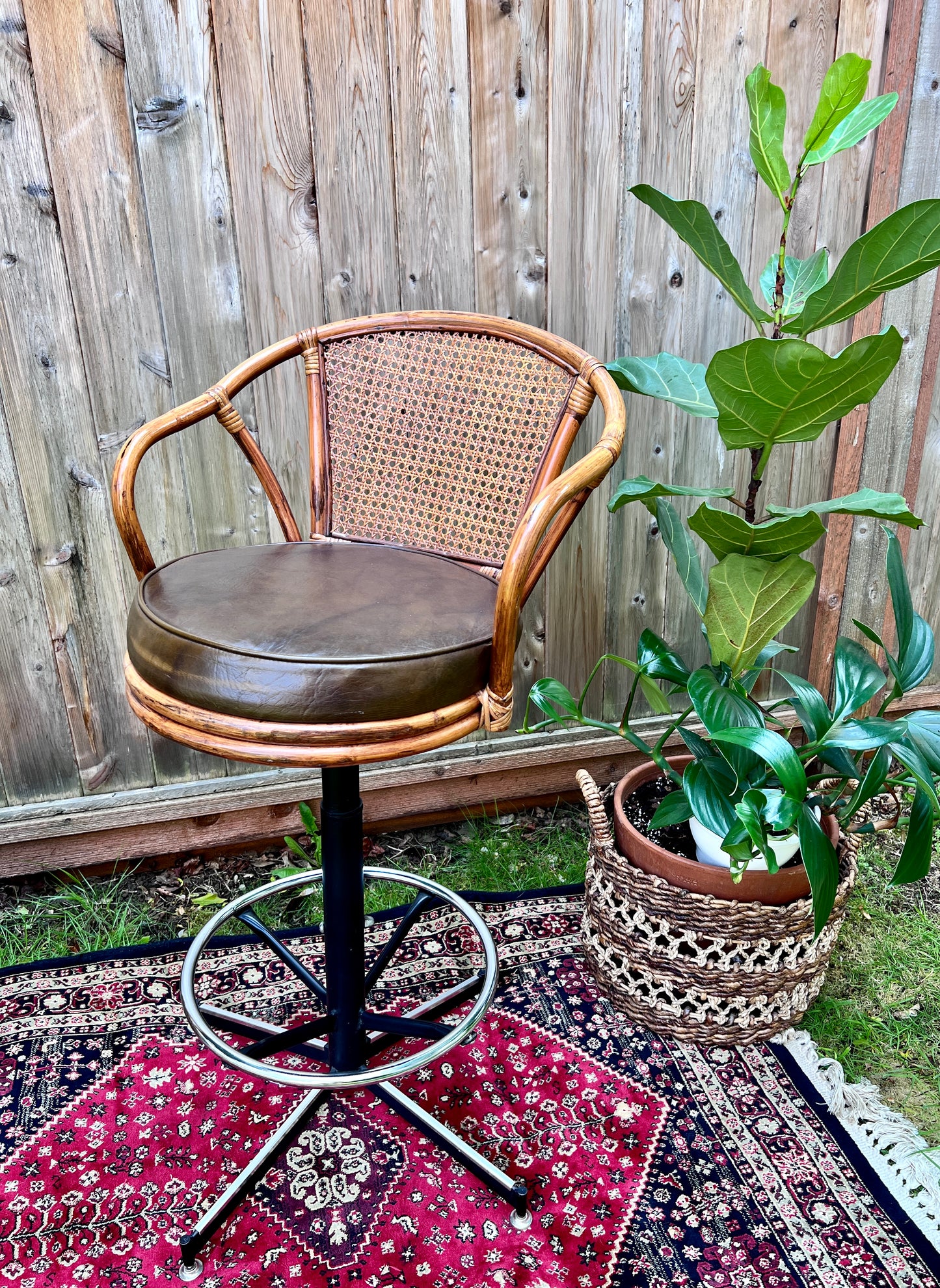 The Carl & Nina Rattan Stools
