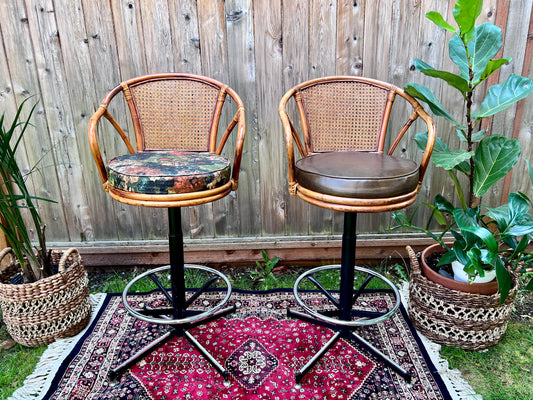 The Carl & Nina Rattan Stools