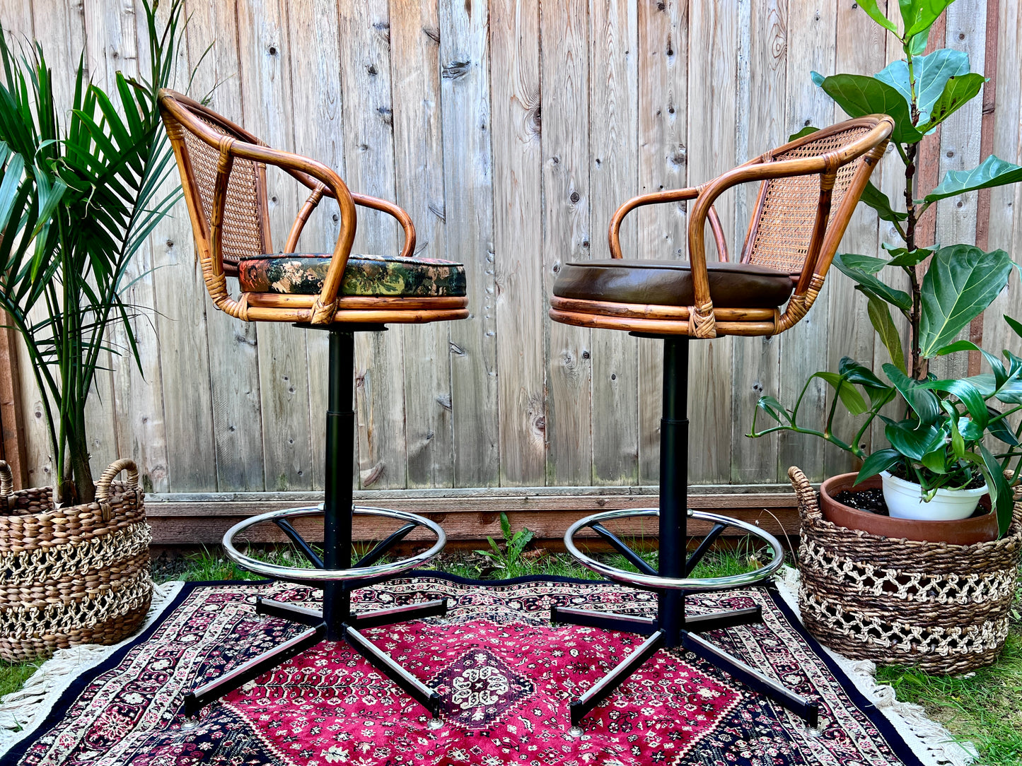 The Carl & Nina Rattan Stools