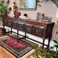 This is a stunning antique sideboard credenza made from solid wood, it's gothic Jacobean style. 