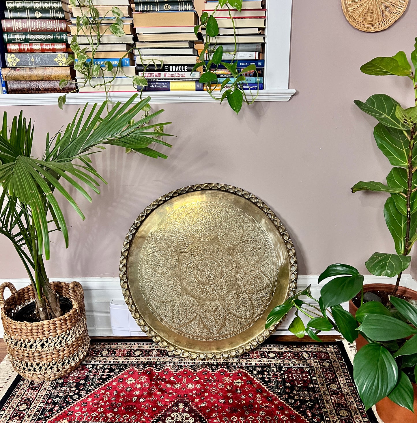 Vintage Brass Table Tray