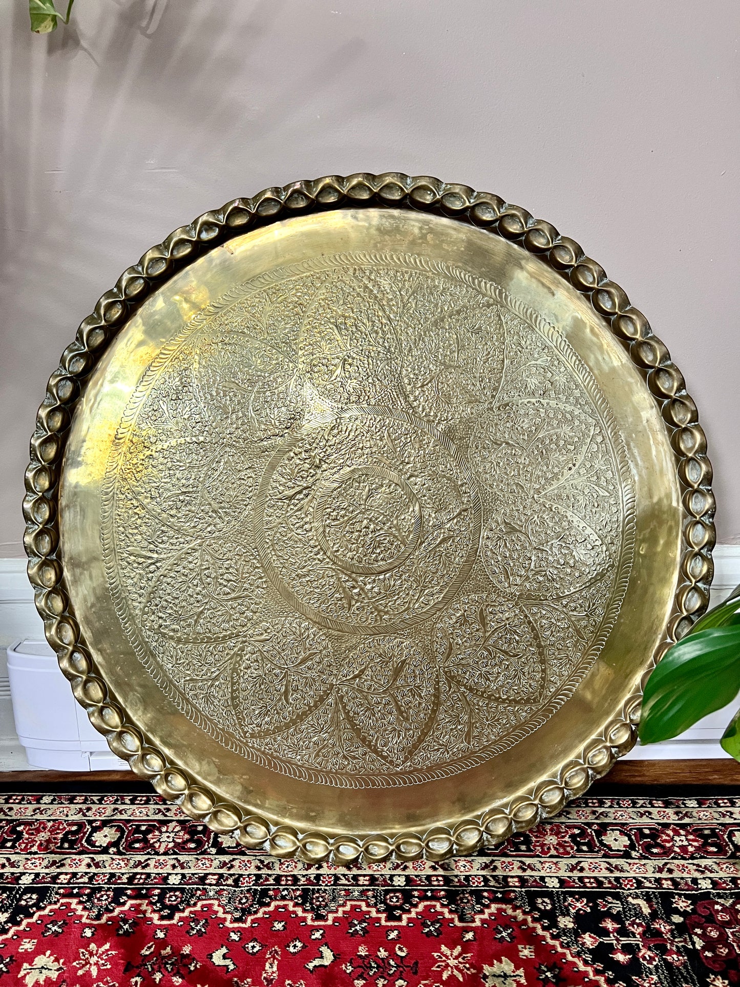 Vintage Brass Table Tray