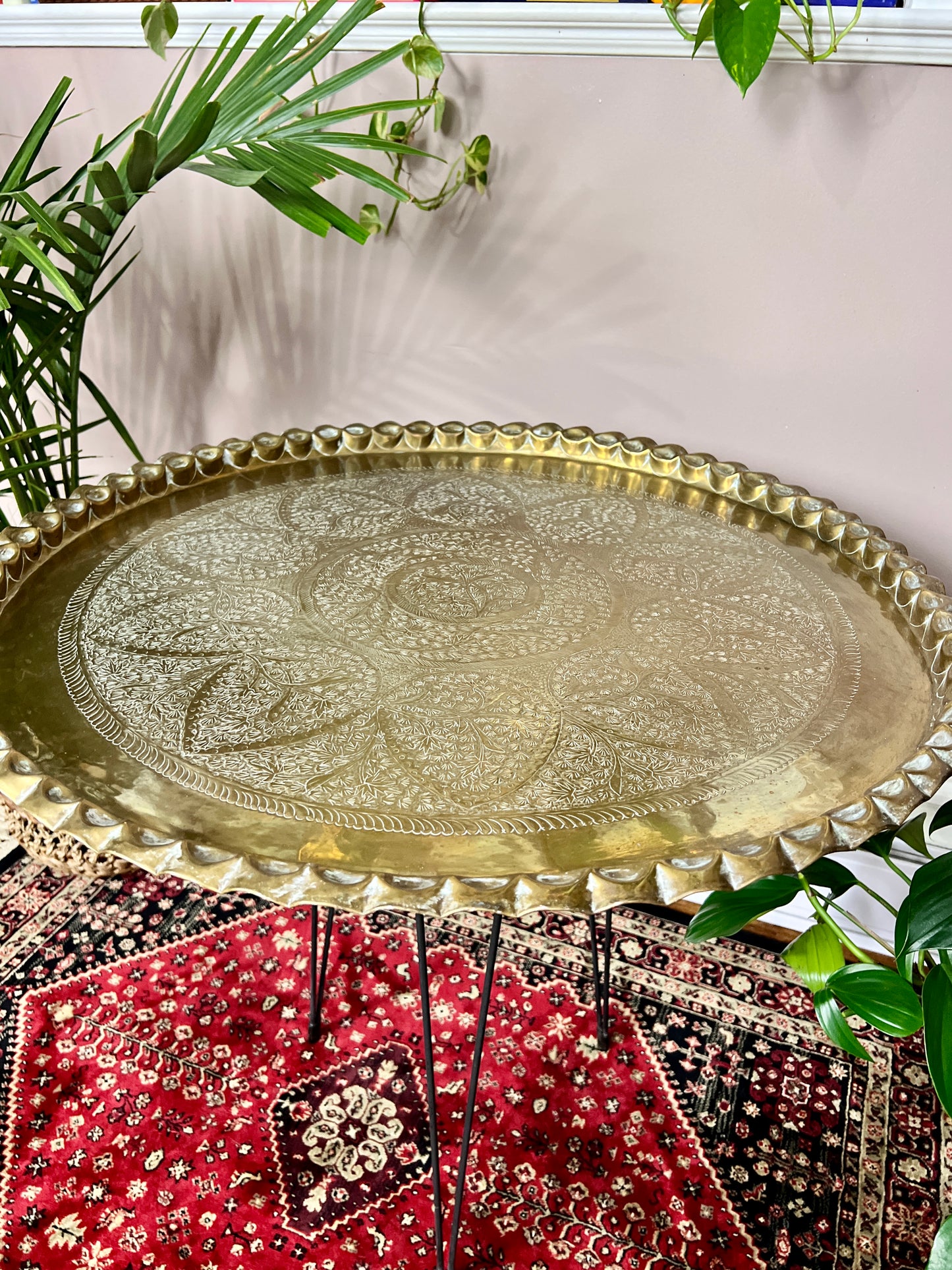 Vintage Brass Table Tray