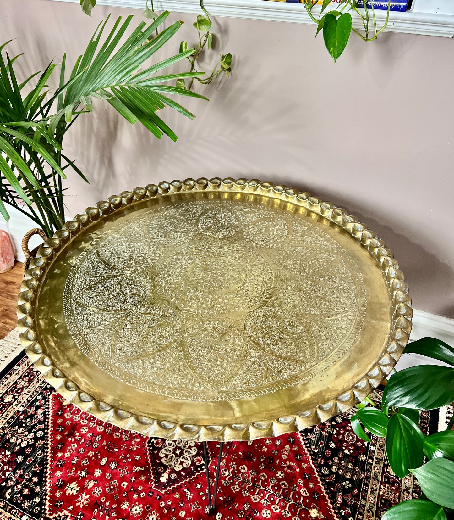 Vintage Brass Table Tray