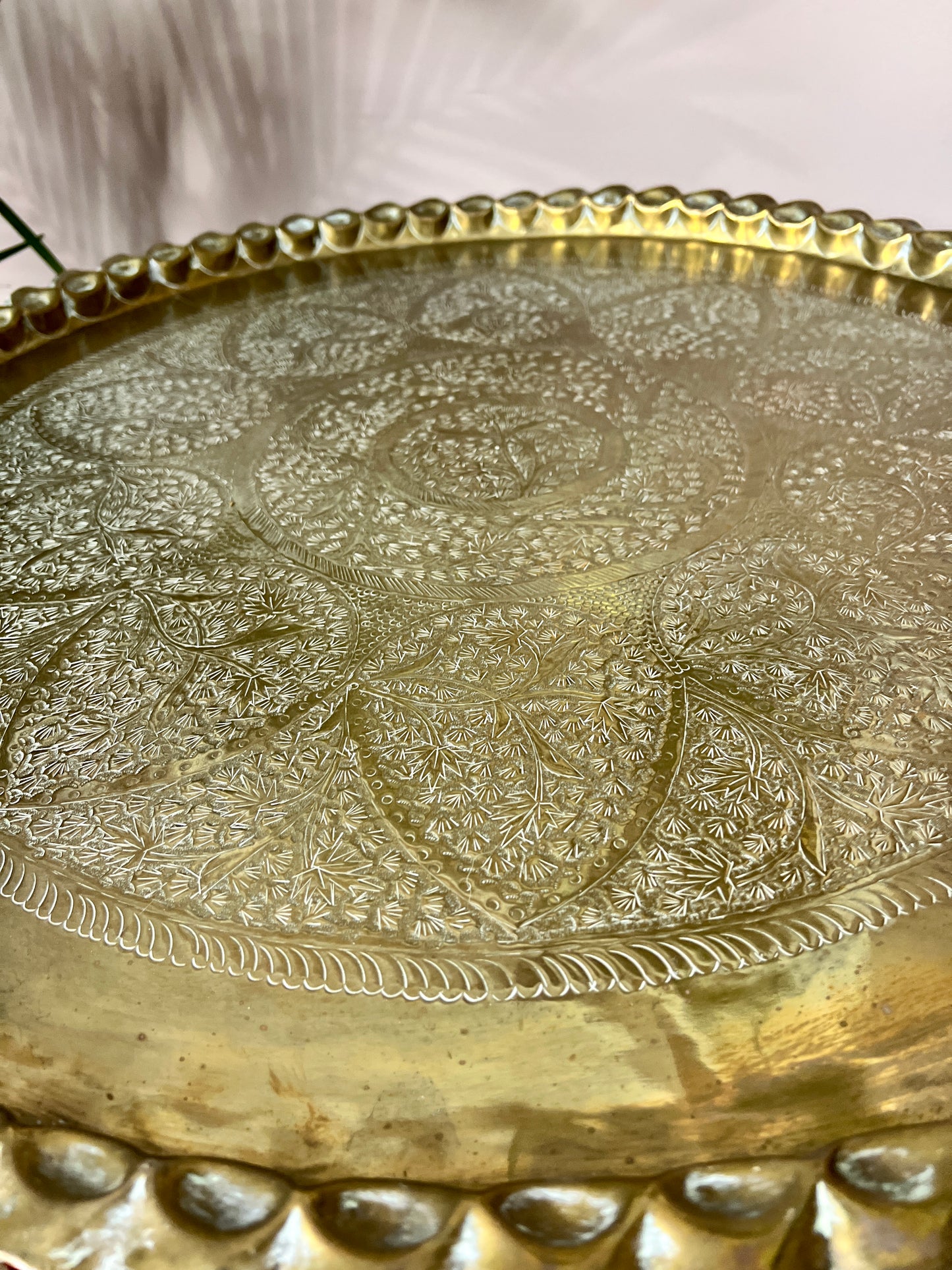Vintage Brass Table Tray