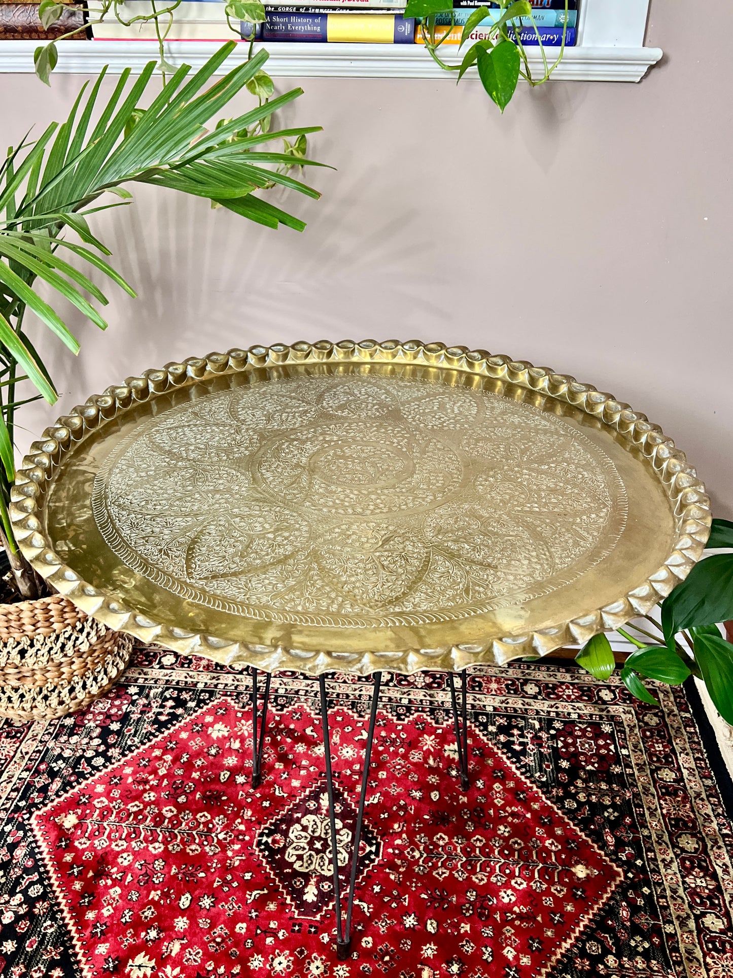 Vintage Brass Table Tray