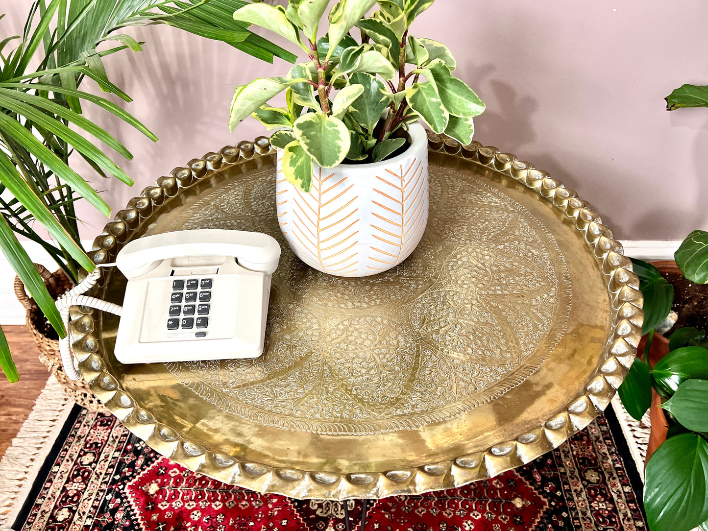 Vintage Brass Table Tray