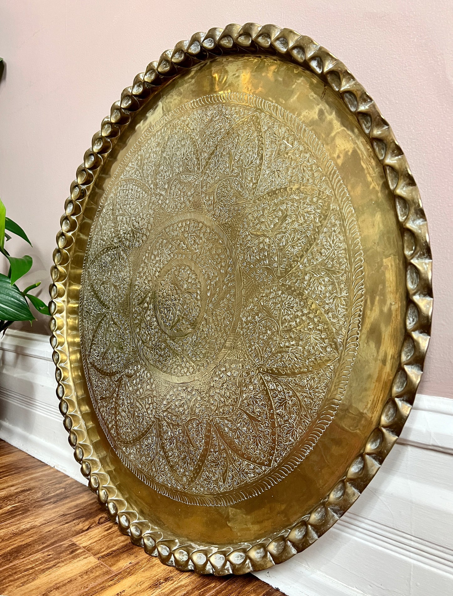 Vintage Brass Table Tray