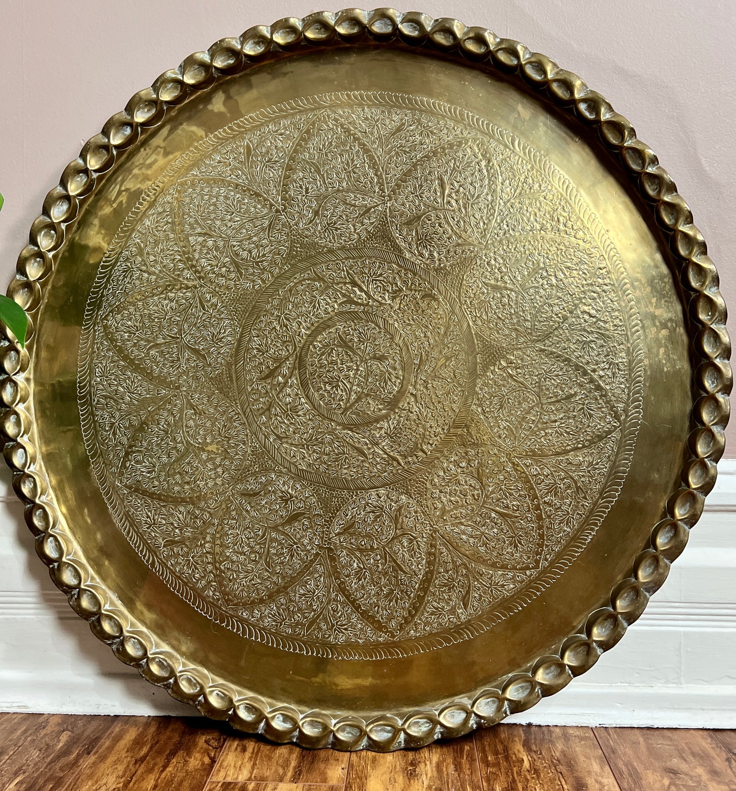 Vintage Brass Table Tray
