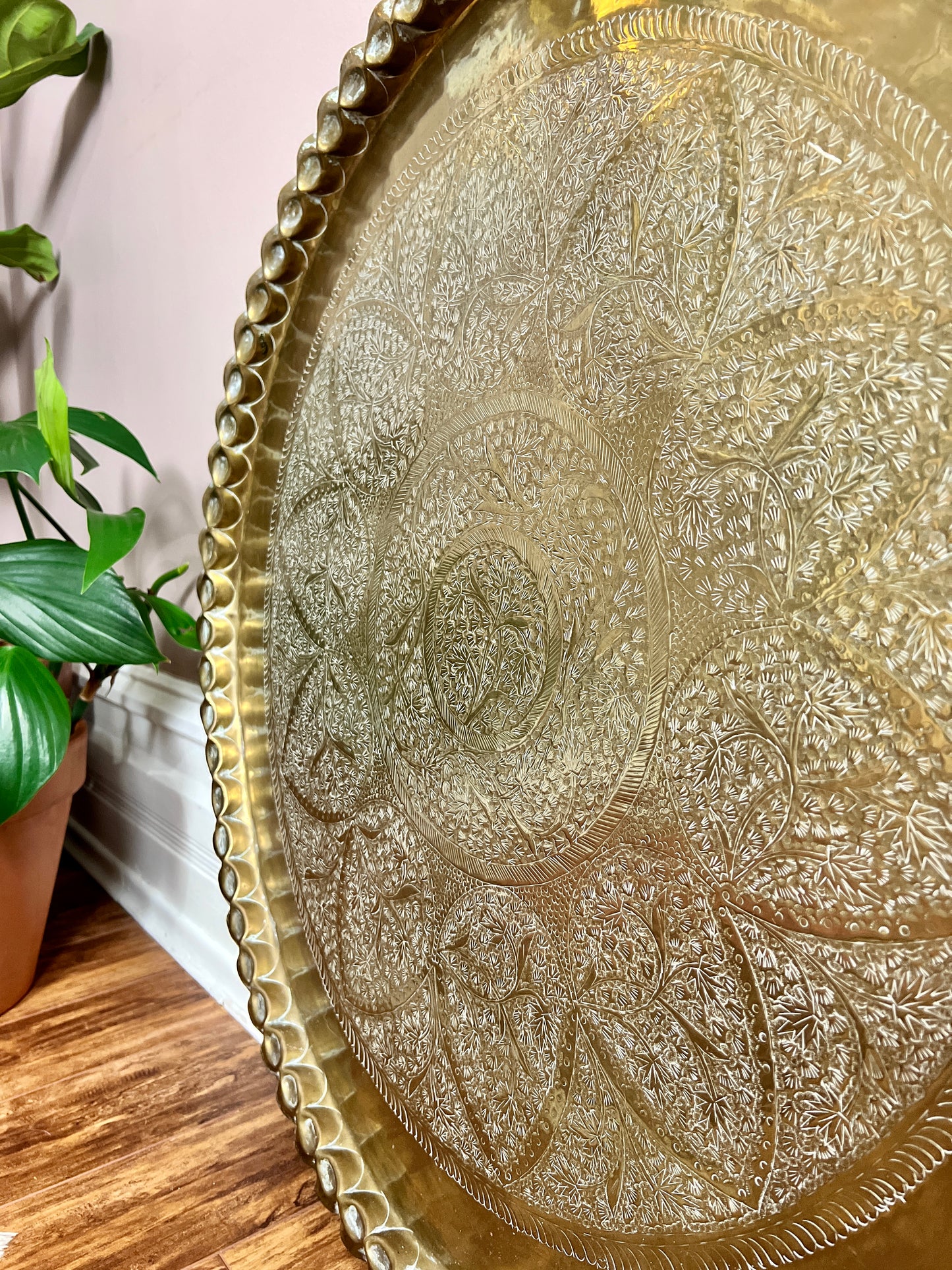 Vintage Brass Table Tray