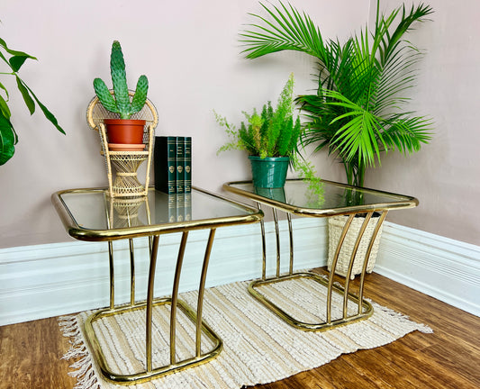 The Beverly Brass Side Tables