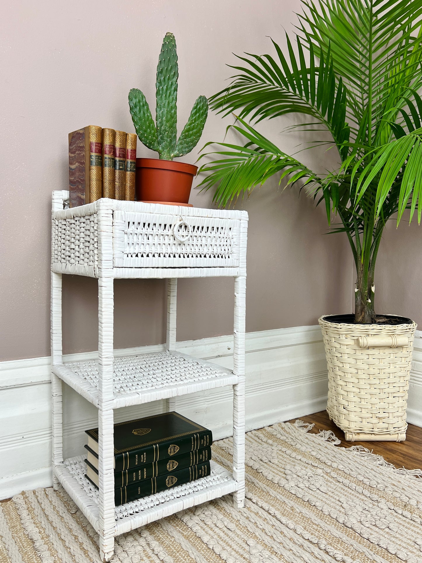 The Mini Wicker Shelf/Stand